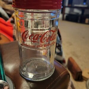 Coca-Cola Glass Sugar Shaker